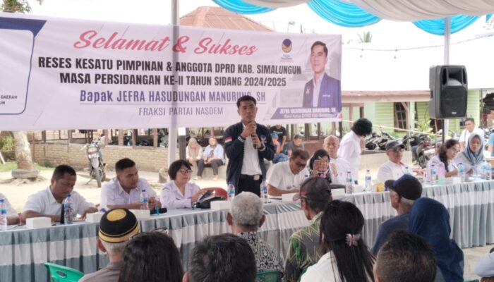 Sukses Reses didua Nagori Wakil Ketua DPRD Kabupaten Simalungun Fraksi Partai Nasdem Jefra Hasudungan Manurung S,H
