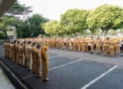 Tetap Kompak dan Berikan Banyak Manfaat Bagi Sesama, Bupati H M Toha Pimpin Apel Pagi