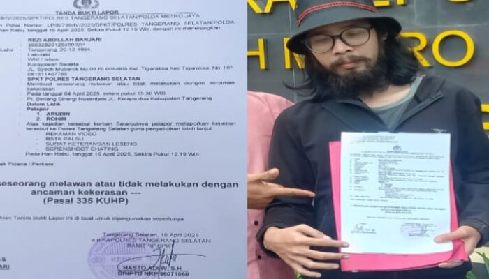 Laporan Polisi Dilayangkan, Premanisme Berkedok Agen Penagihan di Tangerang Mencuat ke Permukaan
