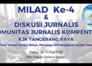 KJK Tangerang Raya Akan Gelar Milad Ke-4 dan Diskusi Jurnalis di Bogor