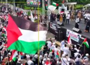 Ketua DPD LPM Kota Tangerang Bersama Ketua Rw O4 Gebang Raya Hadiri Aksi Pembela Palestin