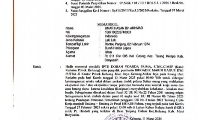 Oknum Anggota Polri Yang Bertugas Polsek Keluang Bikin Heboh Melakukan Penyalahgunaan Wewenang Dengan Menerima Uang Suap Dan Melepaskan Tersangka*