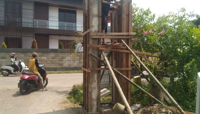 Pembangunan Gapura di Desa Gandaria Diduga Proyek Siluman, Tidak Ada Papan nama Kegiatan Sarat Terindikasi Korupsi