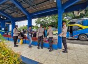 Polresta Pati Sosialisasi Keamanan Arus Balik Lebaran di Terminal Kembang Joyo Pati