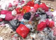 Sampah Menumpuk di Depan Taman Budaya Kawadanan Menes, Petugas DLHK Dikecam