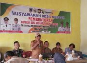 Pemerintah Desa Sukamerindu kecamatan Sukamerindu, Kabupaten Lahat , Lasakan Musyawarah Desa Pembentukan Koperasi Merah Putih
