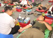 Bakti Kesehatan Jelang Hari Bhayangkara ke-79, Polres Metro Tangerang Kota Donor Darah Diikuti Ratusan Peserta