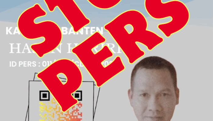 STOP PERS Hasan Hariri Kaperwil Banten Ceklisdua.net