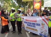 Tertib Lalu Lintas, Satlantas Polresta Pati Edukasi Warga Lewat Sosialisasi Operasi Patuh di Car Free Day
