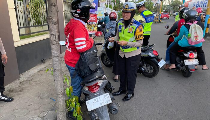 Satlantas Polresta Pati Gencarkan Penindakan di Jalur Blackspot, 33 Pelanggar Ditilang