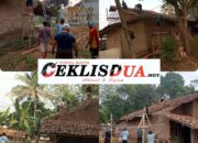 Warga Kampung Kukulu RT 02 RW 04 Desa Dangdeur Gotong Royong Bongkar Rumah untuk Renovasi