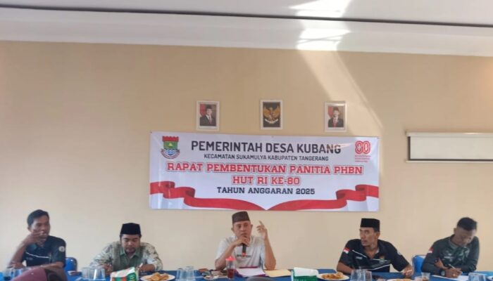 Sambut HUT RI ke-80, Pemerintah Desa Kubang Sepakat Bentuk Panitia dan Siapkan Berbagai Perlombaan Meriah