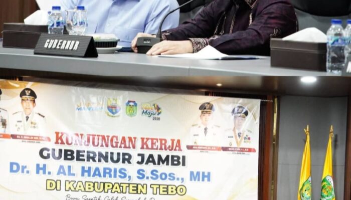 Bupati dan Wakil Bupati Tebo Terima Kunjungan Kerja Gubernur Jambi