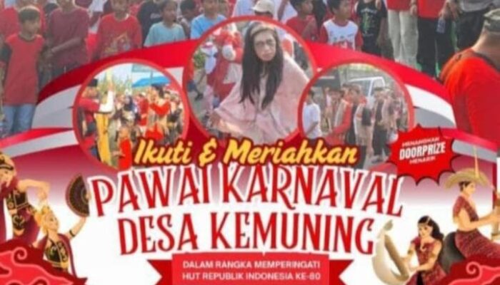 Ayo Ramaikan Jalan Santai Berhadiah Doorprice HUT Ke-80 RI Desa Kemuning kec legok Tangerang Banten 