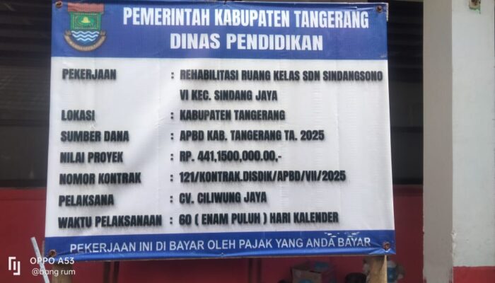 Pelaksana Pekerja di SDN IV Sindang Sono Tangerang Diduga Alergi terhadap Wartawan