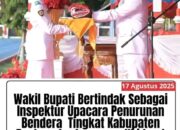 Wakil Bupati kabupaten Tapanuli Tengah Bertindak Sebagai Inspektur Upacara Penurunan Mendera Tingkat Kabupaten Tapanuli Tengah Berlangsung Khidmat