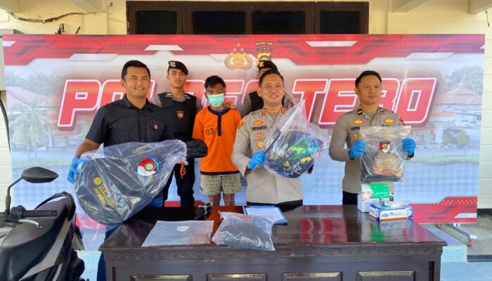 Polres Tebo Bekuk Pelaku Percobaan Perampokan di Sebuah BRI-Link,,,
