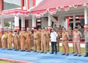 Apel Pagi Gabungan ASN, Wakil Bupati Kabupaten Tapanuli Tengah Ajak ASN Turut Ciptakan Kondusif Kamtibmas Dan Ajak Masyarakat Tidak Terprovokasi