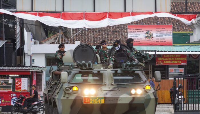 Kodam III/Slw Gelar Patroli Gabungan Antisipasi Unjuk Rasa