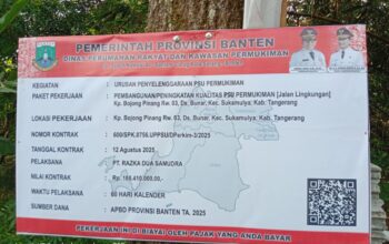 Setelah Sorotan Papan Informasi, Kini Proyek Jalan di Desa Bunar Diduga Asal Jadi