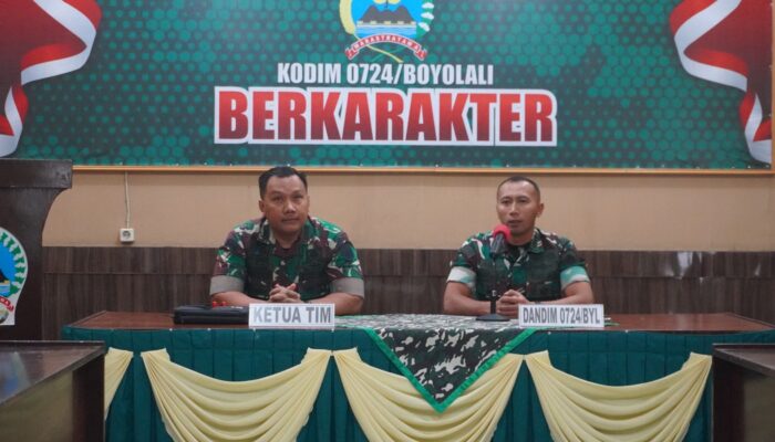 Tingkatkan Tertib Administrasi, Kodim Boyolali Terima Kunjungan Tim Wasrik Irdam IV/Diponegoro