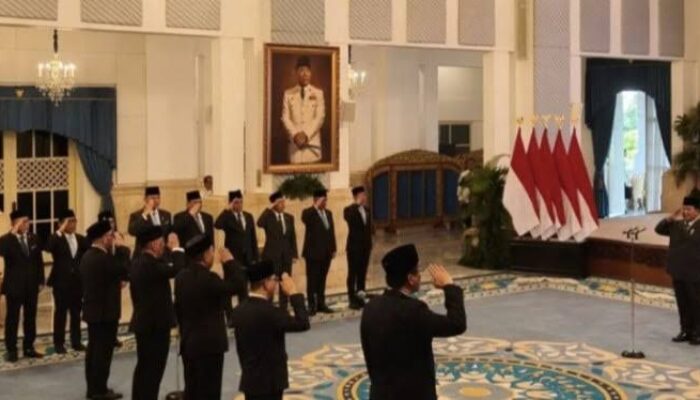 Presiden Prabowo Subianto Resmi Lantik Lima Menteri Baru Kabinet Merah Putih.