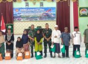 Mayor Inf Hendhi Bagikan Bansos Sembako untuk Warga dalam Rangka HUT TNI ke-80