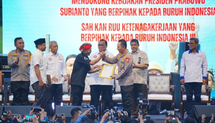 Dukung Program Pemerintah, Kapolri: Buruh dan Polri Bersinergi Jaga Stabilitas Kamtibmas
