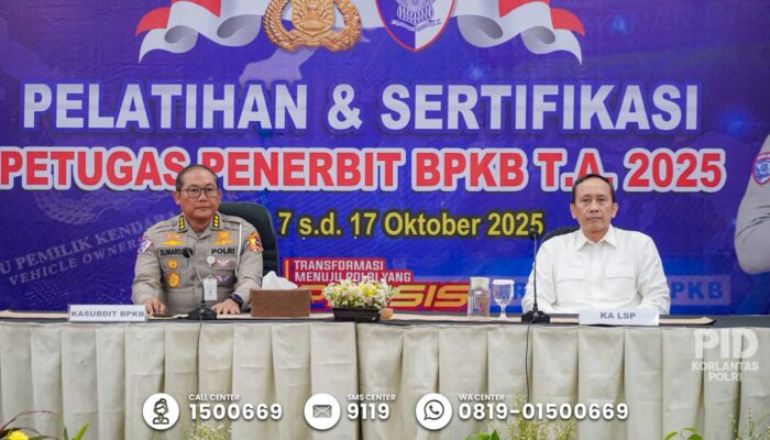 Korlantas Polri Siapkan SDM Unggul Hadapi Era BPKB Elektronik
