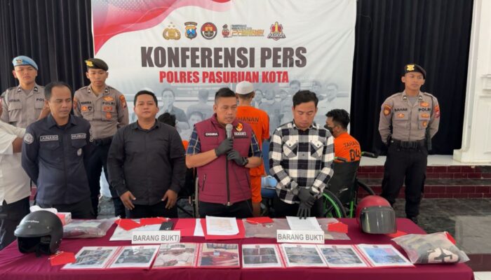 Program 10.000 CCTV Bantu Polres Pasuruan Kota Berhasil Ungkap Kasus Curanmor di 13 TKP