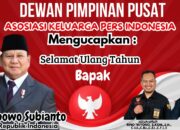 DPP AKPERSI dan Sekjen Budianto Ucapkan Selamat Ulang Tahun kepada Presiden RI H. Prabowo Subianto
