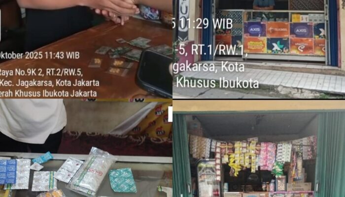 Diduga Dibekingi Oknum, Warung Sembako di Jagakarsa Edarkan Obat Keras Secara Terang-Terangan