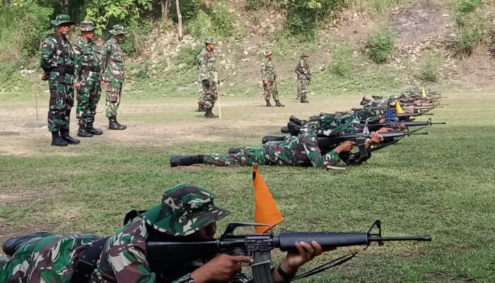 Asah Naluri Tempur, Kodim 0724/Boyolali Gelar Latihan Menembak Senjata Ringan Semester II 2025
