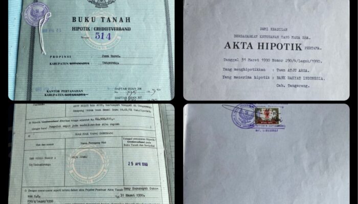 Tanah Bersertifikat Diduga Diserobot BSD, Warga Desak BPN Kabupaten Tangerang Bertindak Tegas