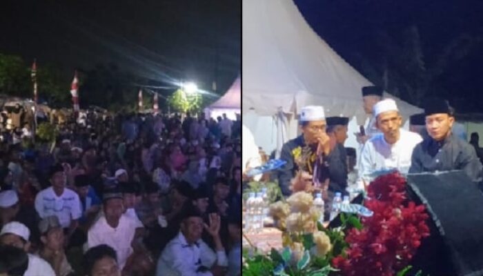 Kepala Desa Ahmad Hariri, Ajak Warga Desa Banyu Asih Teladani Akhlak Nabi Muhammad SAW Lewat Bersholawat