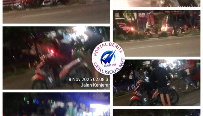 Puluhan Pemuda Padati Jalan Raya Kenjeran 265, Ajang Balap Liar Kembali Marak di Surabaya Utara
