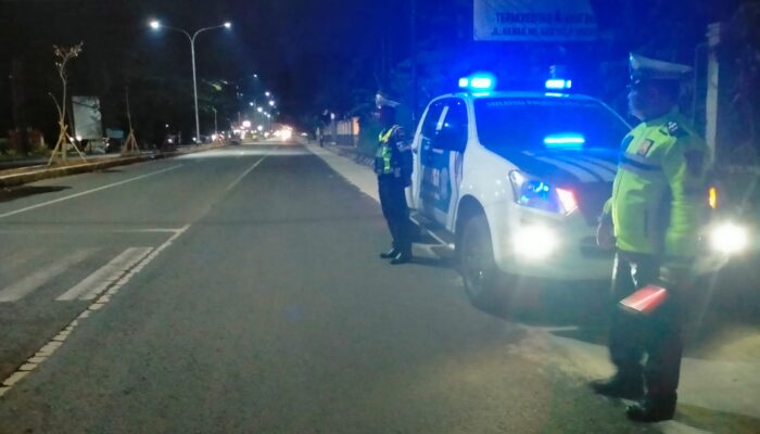 Satlantas Polresta Pati Intensifkan Patroli Cegah Kecelakaan di Titik Pekerjaan Jalan Pati–Kudus