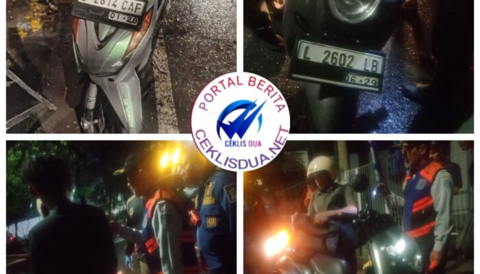 Dua Pengendara Terjatuh Saat Hindari Mobil di Jalan Raya Kenjeran Surabaya