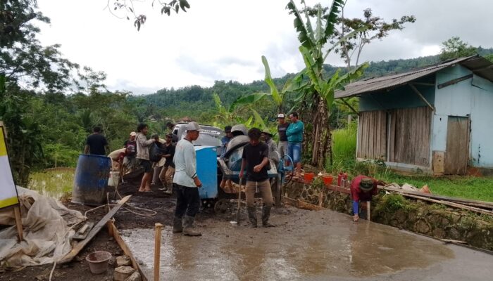 Pembangunan Jalan Poros Desa Sukamulya Resmi Dimulai, Anggaran Rp280 Juta dari ADD Tahap II 2025