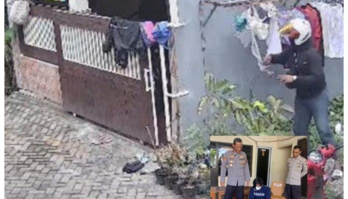 Pencuri Pakaian Dalam yang Bikin Resah Warga Gersik Akhirnya Ditangkap
