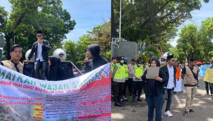 HANTAM Sumsel Gedor Kantor Gubernur: “Selamatkan Wajah Sumsel! Bongkar Tembok Beton dan Copot Kepala Dinas Tak Mampu Kerja!”