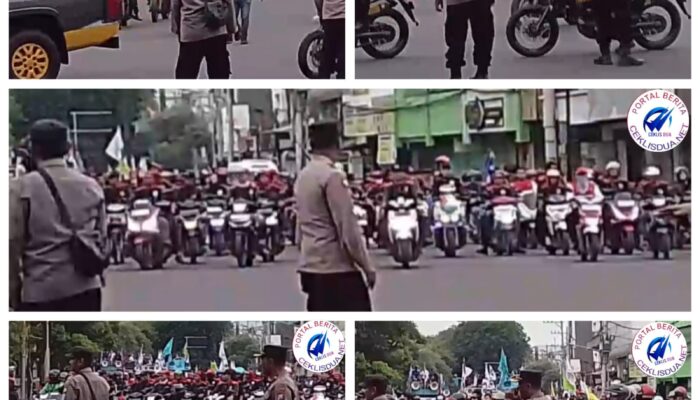 Polsek Bubutan Polrestabes Surabaya AKP WIDODO SE.Giat Antisipasi Pengamanan Unjuk Rasa Buru Didepan Gedung DPRD Kota Surabaya