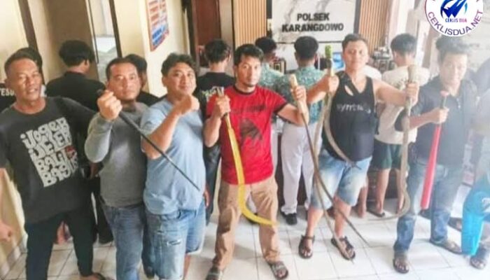 Delapan Remaja Kelompok Gengster Berhasil Ditangkap Polisi Dalam Hitungan Jam Berhasil