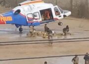 Meski Dengan Risiko Pendaratan, Helikopter Poludara Baharkam Polri Berhasil Dropping Logistik Bantuan ke Aceh Tamiang
