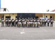 Kapolres Pelabuhan Tanjung Perak Pimpin Latihan Dalmas, Tunjukkan Empati pada Anggota