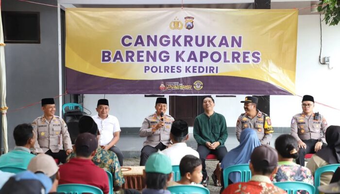 Cangkrukan Bareng Kapolres Kediri Hadirkan Ruang Dialog yang Akrab Bersama Masyarakat
