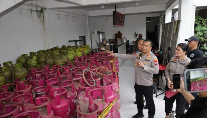 Polrestabes Surabaya Ungkap Sindikat Pengoplos LPG Bersubsidi 3kg ke 12kg