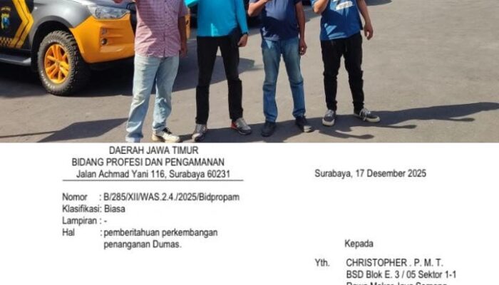 Laporan Wartawan Di Terima, Dan Akan Di Tindak Sesuai Prosedur