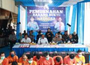 Jelang Nataru Polda Jatim Kembali Musnahkan Barang Bukti 9,3kg Sabu