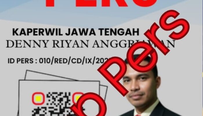 Redaksi Ceklisdua Resmi Keluarkan Stop Pers Kaperwil Jawa Tengah